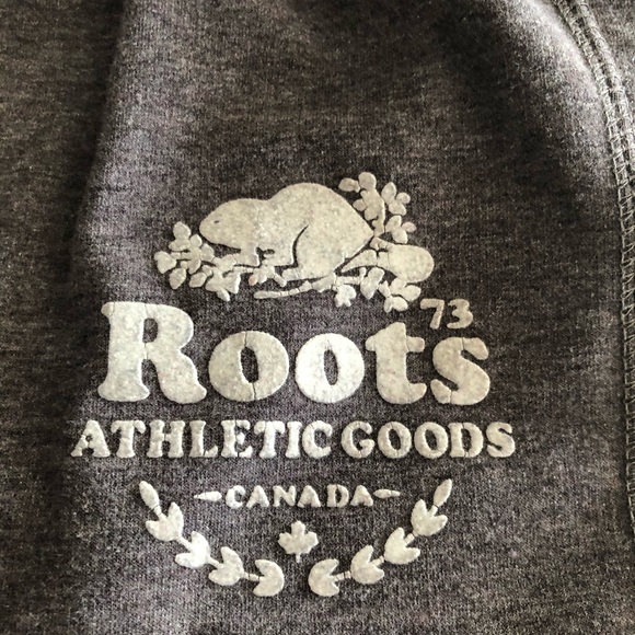 Roots - Grey Fleece Sweatpants - Size Small - Picture 2 of 3